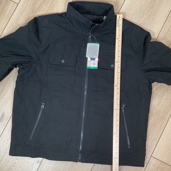 Levi Strauss Mens Black Full Zip Quilted Lined Work Utility Jacket XL - Picture 10 of 10